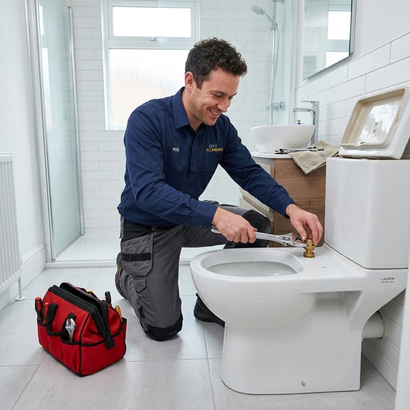 Fachmännische Toilettenreparatur